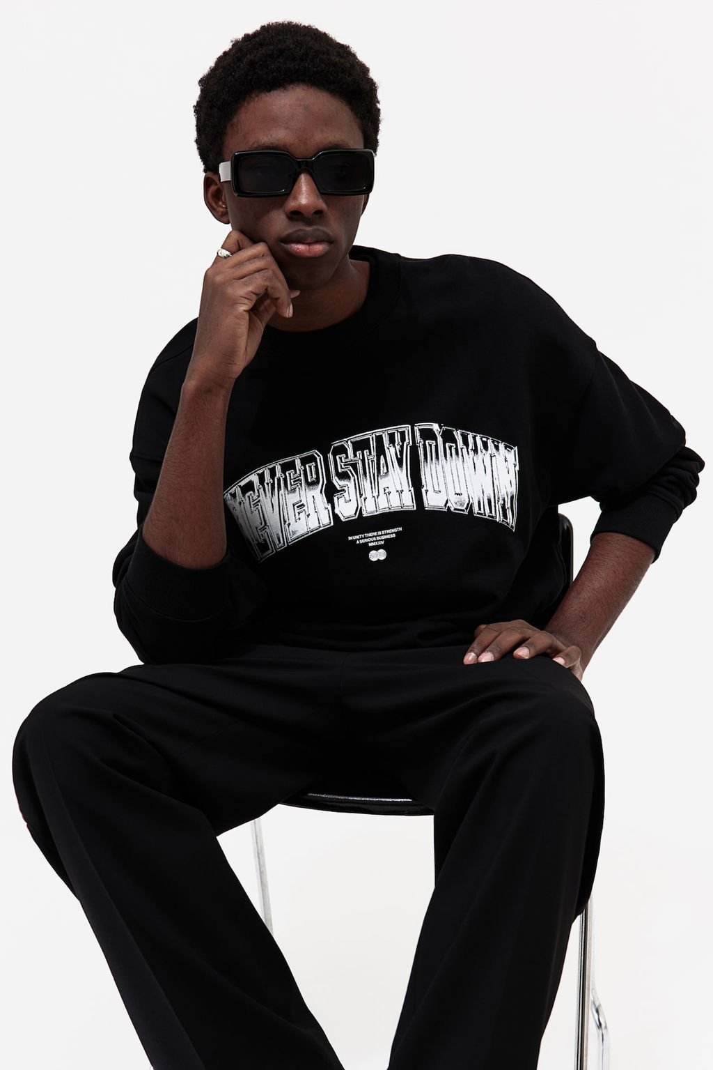 Sudadera con motivo estampado Relaxed Fit - H&m фото 3