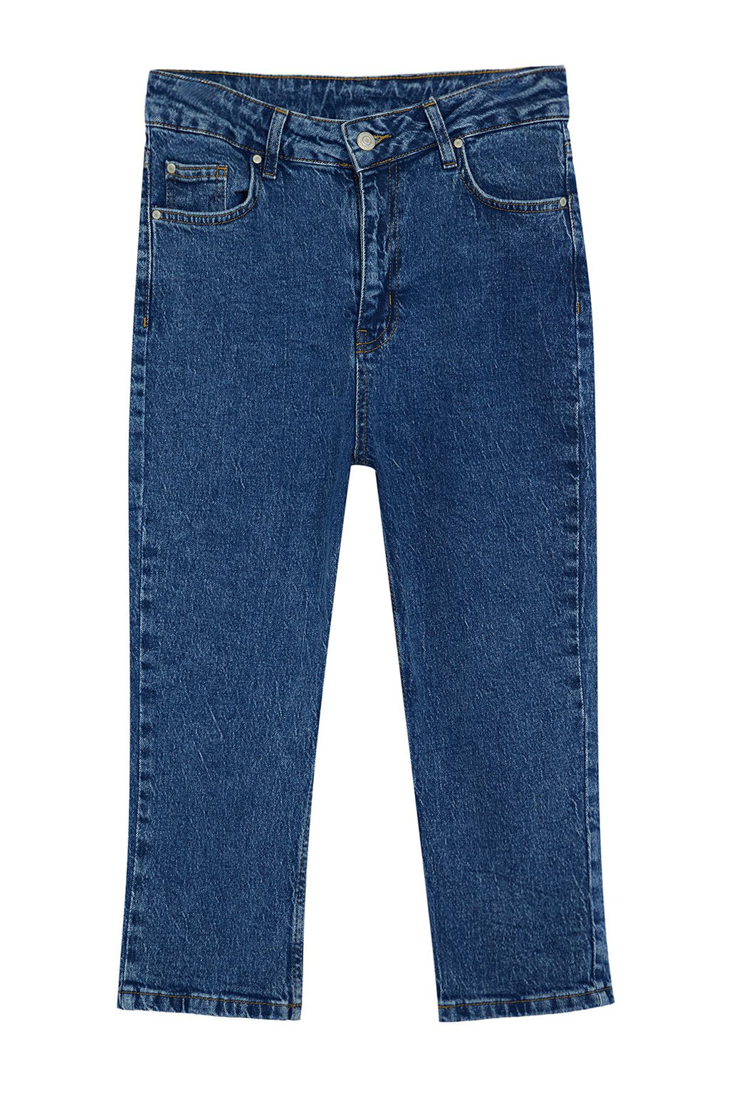 Mavi Yuksek Bel Kapri Jeans TWOAW25JE00010 - Trendyolmilla фото 6