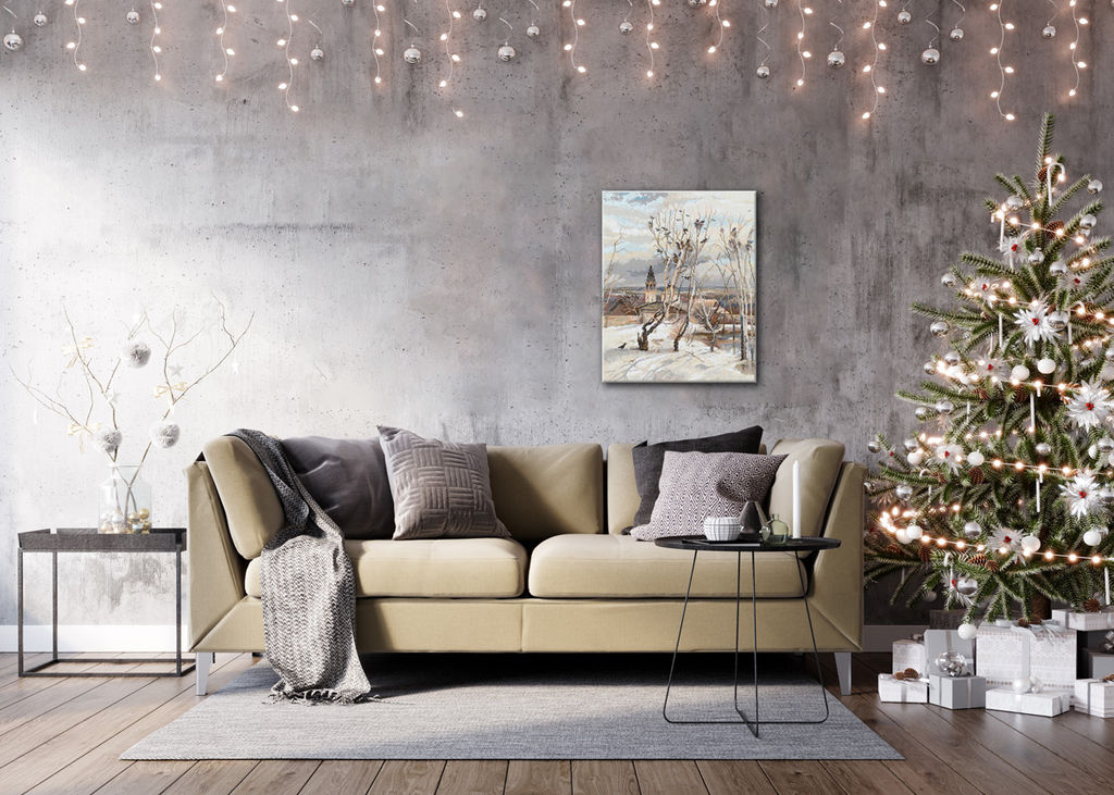 Кристальная (алмазная) мозаика ФРЕЯ GTG-ALPD-281 на подрамнике Грачи прилетели. Алексей Саврасов 40 х 50 см