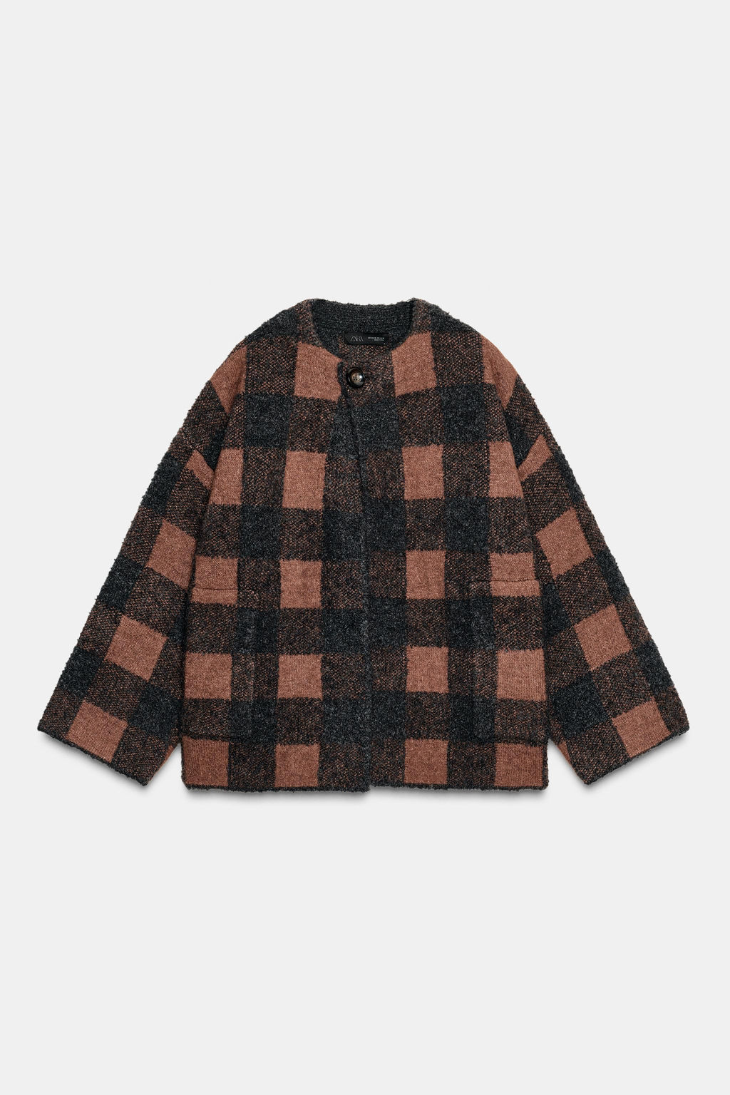 CHECKED CARDINGAN - Zara фото 5