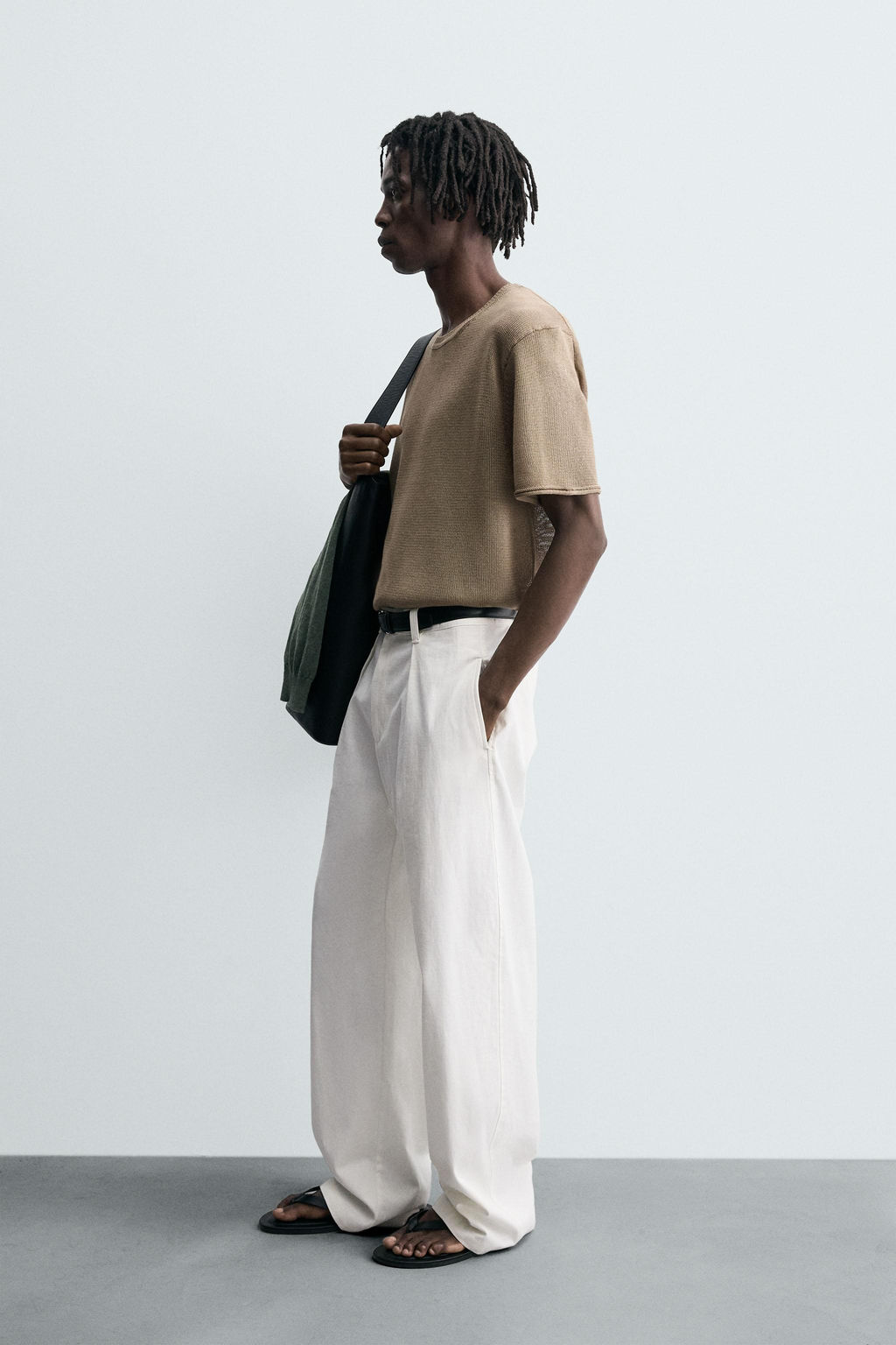 STRUCTURED KNIT T-SHIRT - Zara фото 4