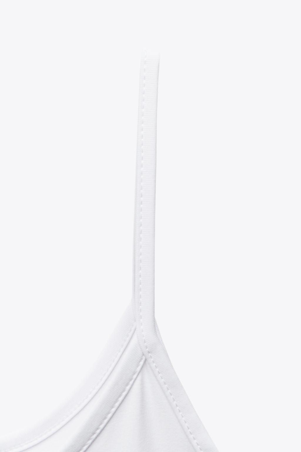 POLYAMIDE TOP WITH THIN STRAPS - Zara фото 9