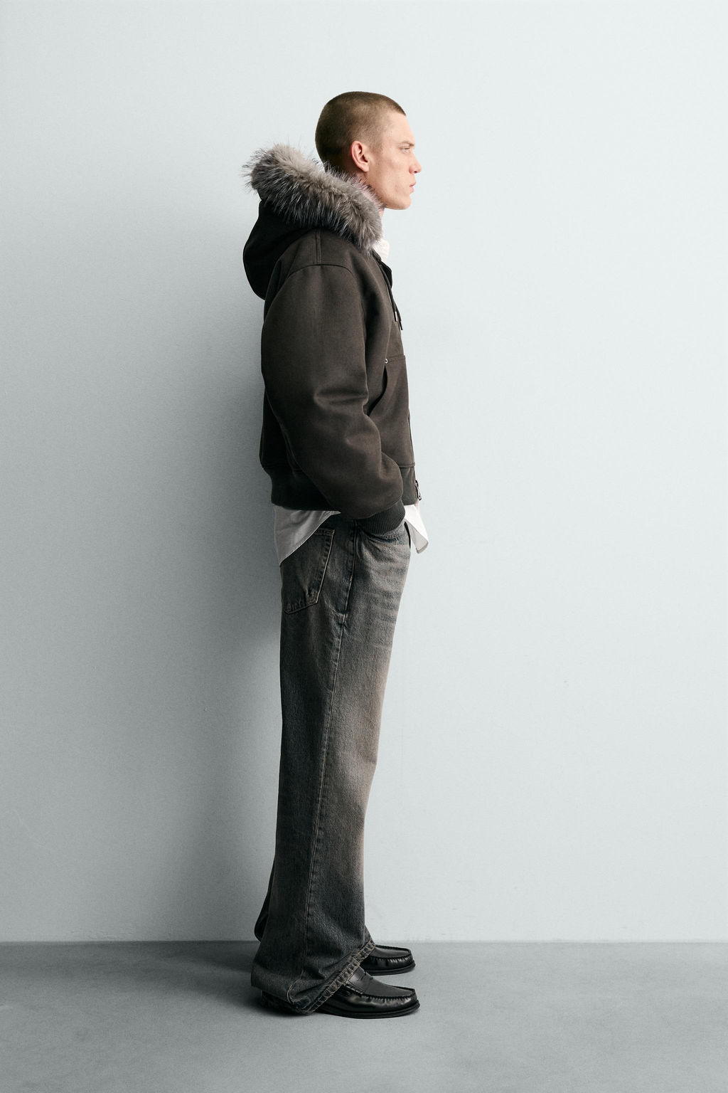 FAUX SUEDE QUILTED JACKET - Zara фото 4