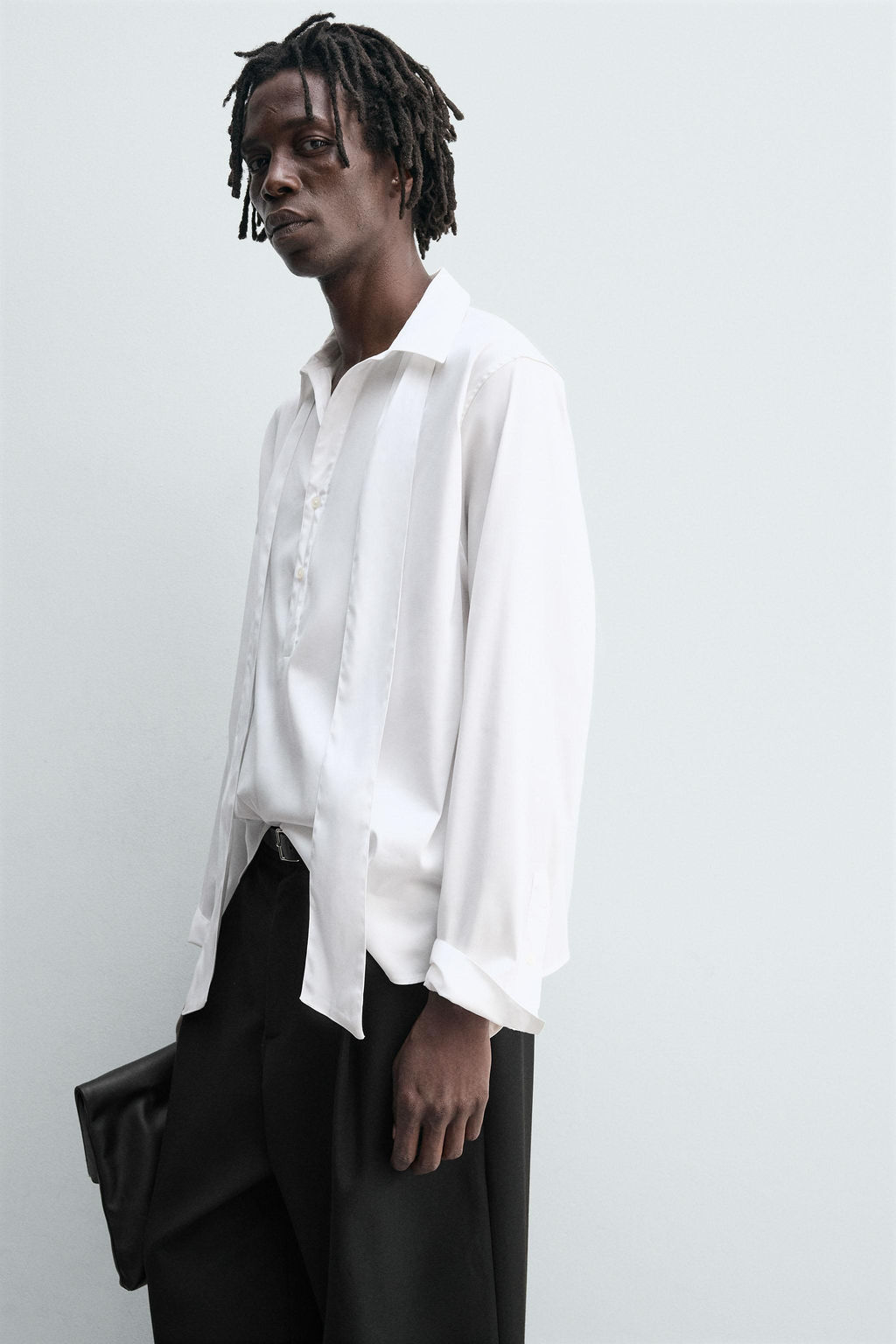 FLOWING SHIRT WITH BOW - Zara фото 5