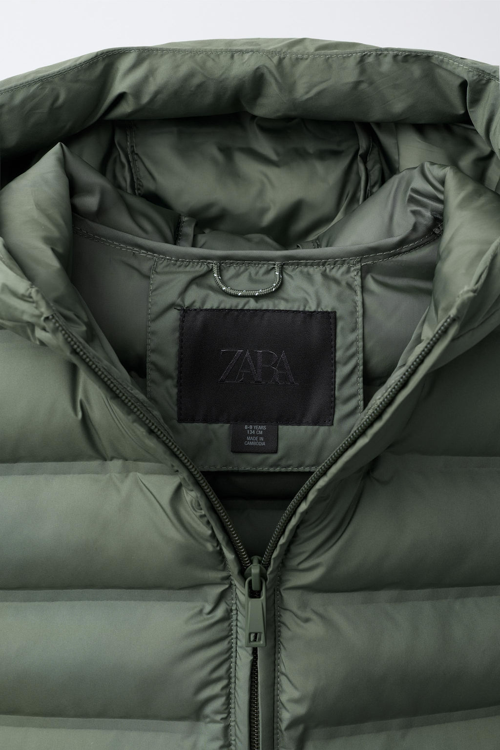 CHALECO ULTRALIGERO CAPUCHA WATER REPELLENT / Khaki - Zara фото 7