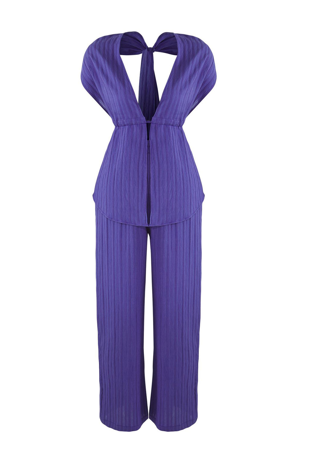 Siyah Dokuma Buzgulu Plaj Bluz-Pantolon Tak?m TBESS25AU00063 - Trendyolmilla фото 11