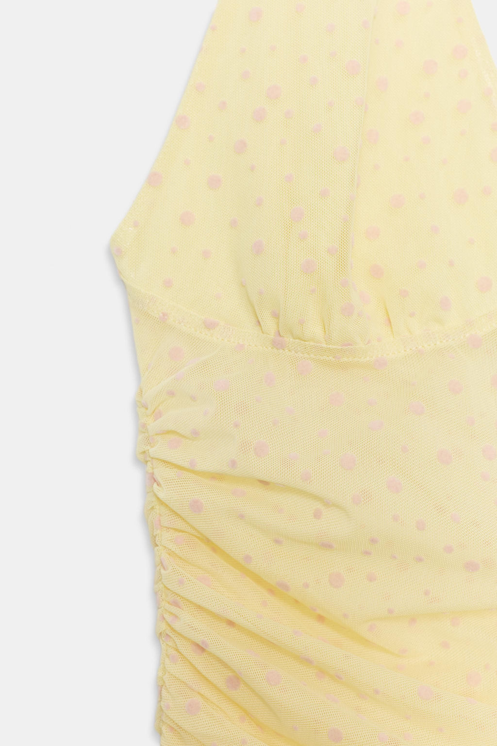TOP HALTER PLUMETI / Amarillo claro - Zara фото 6