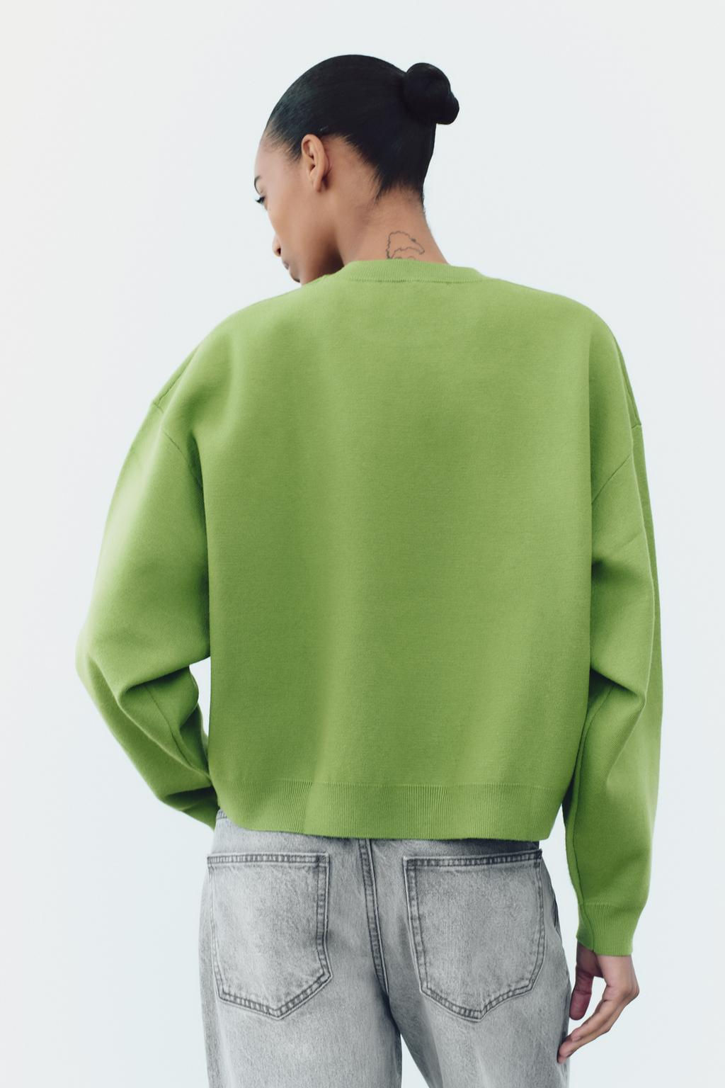 BASIC PLAIN KNIT SWEATSHIRT - Zara фото 13