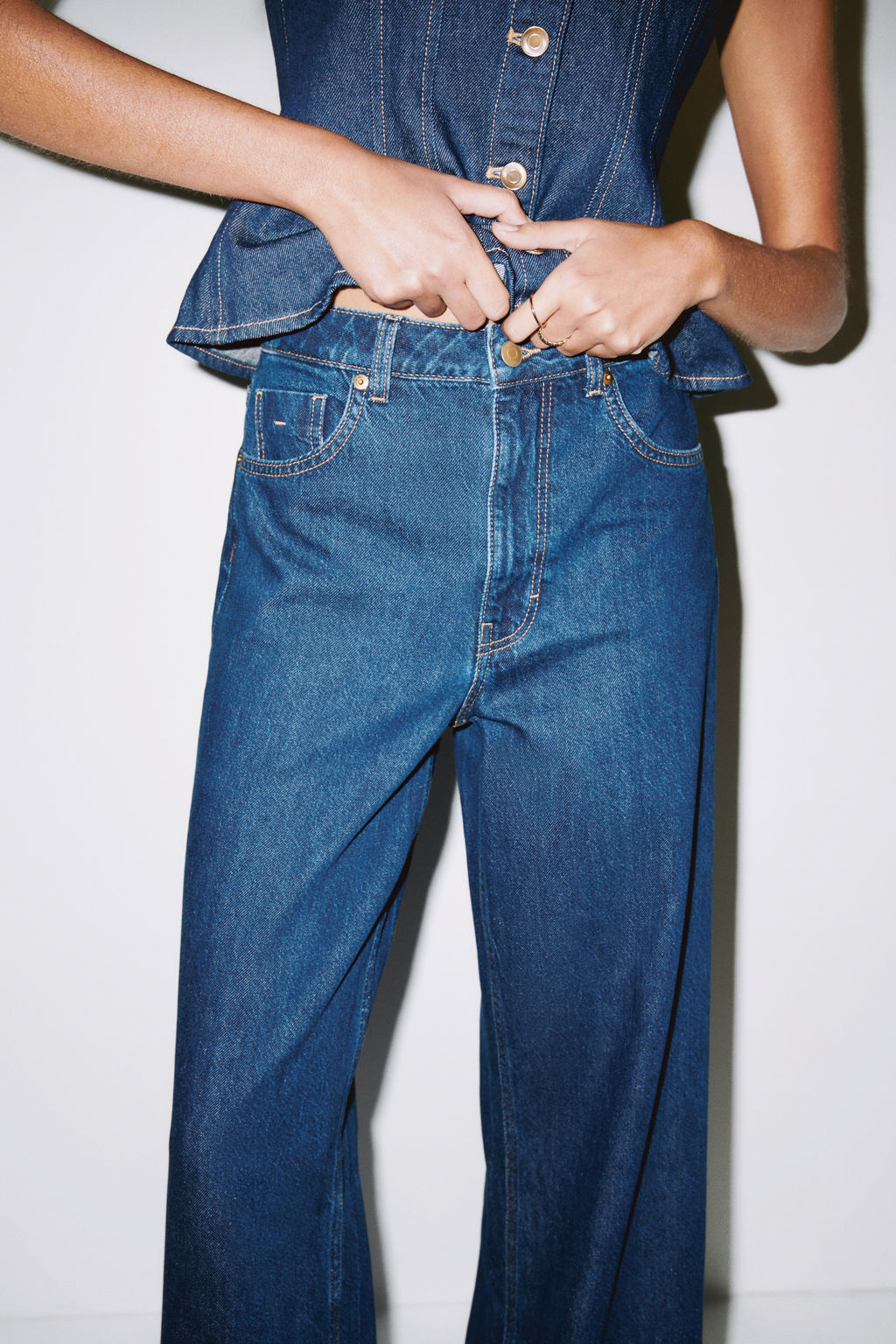 Wide Ultra High Jeans - H&m фото 7