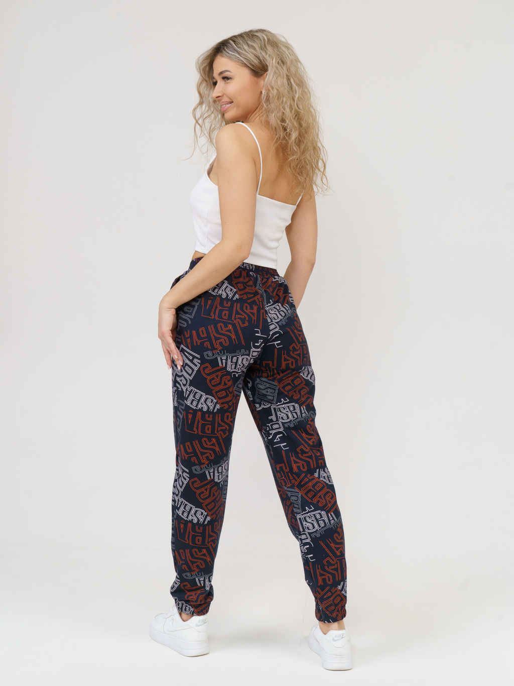 905 Брюки "Темно-синий/коралл"