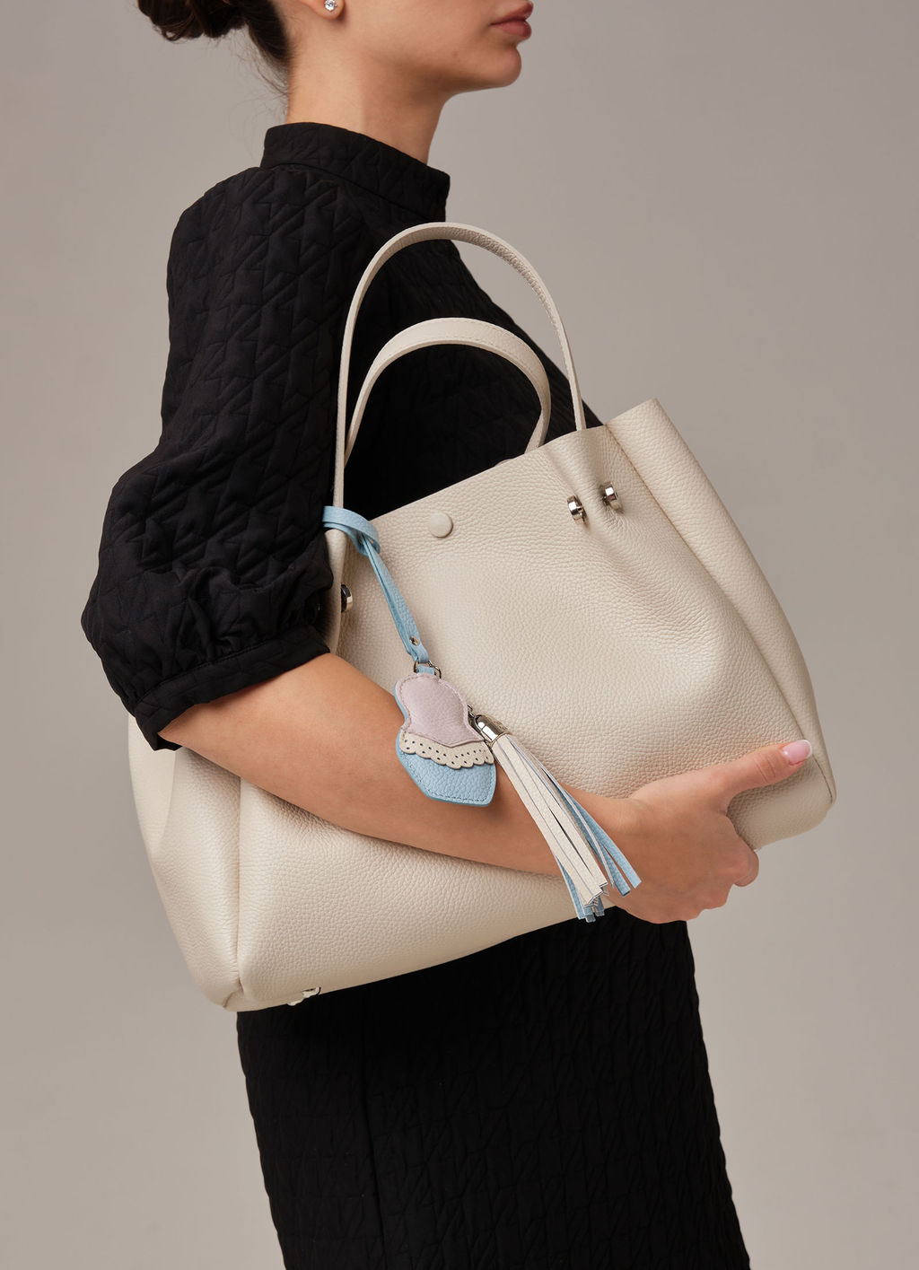 Кожаная сумка Vasilisa DBR 31210 светлый крем  фото 5