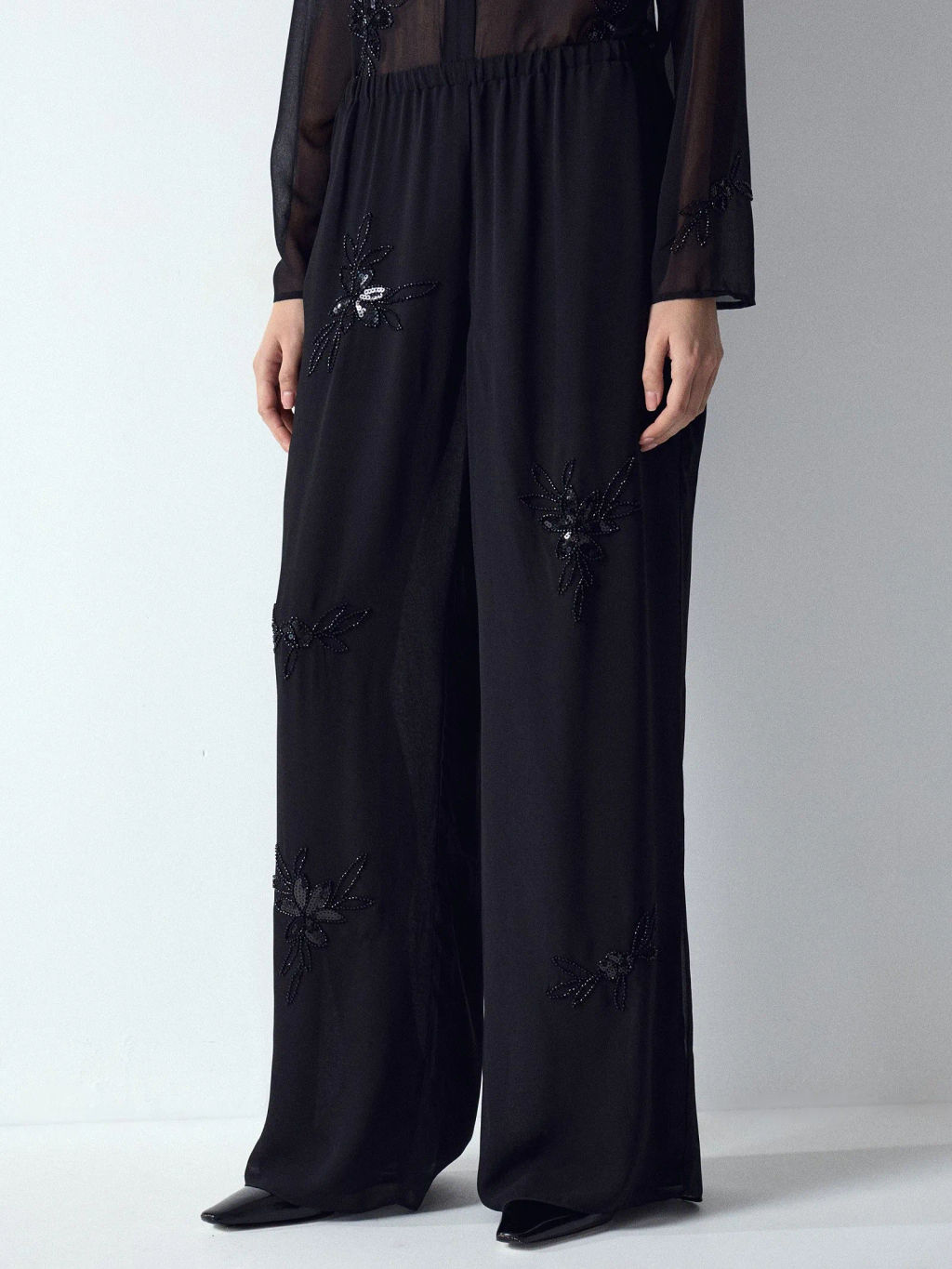 ЕМКА / Брюки с узором из бисера - Emka фото 4