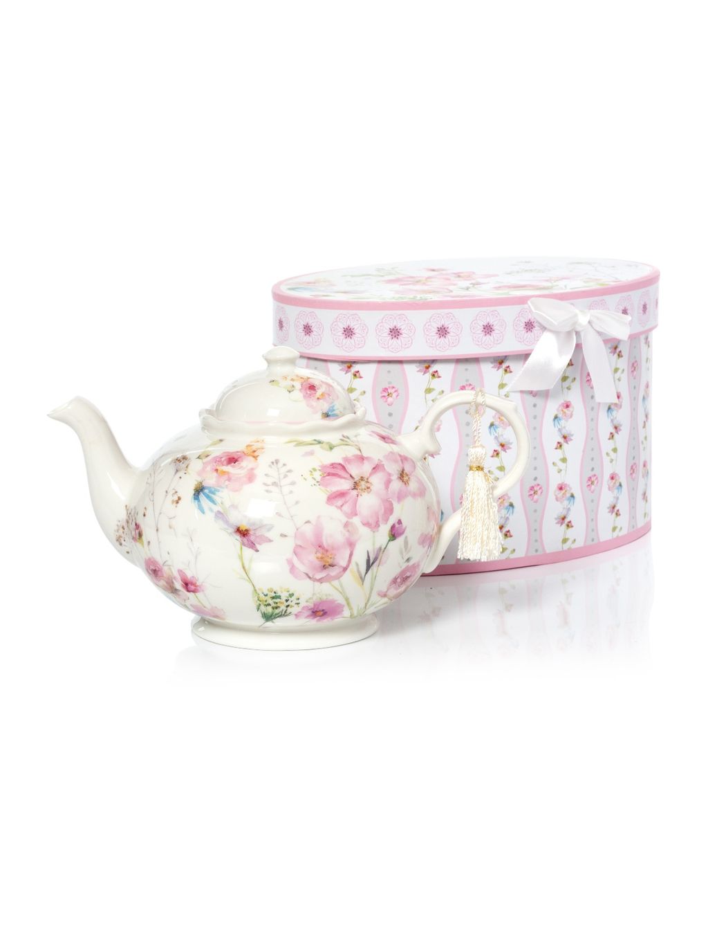 Чайник заварочный НЕЖНЫЕ ЦВЕТЫ 1000мл - SIJ фото 2
