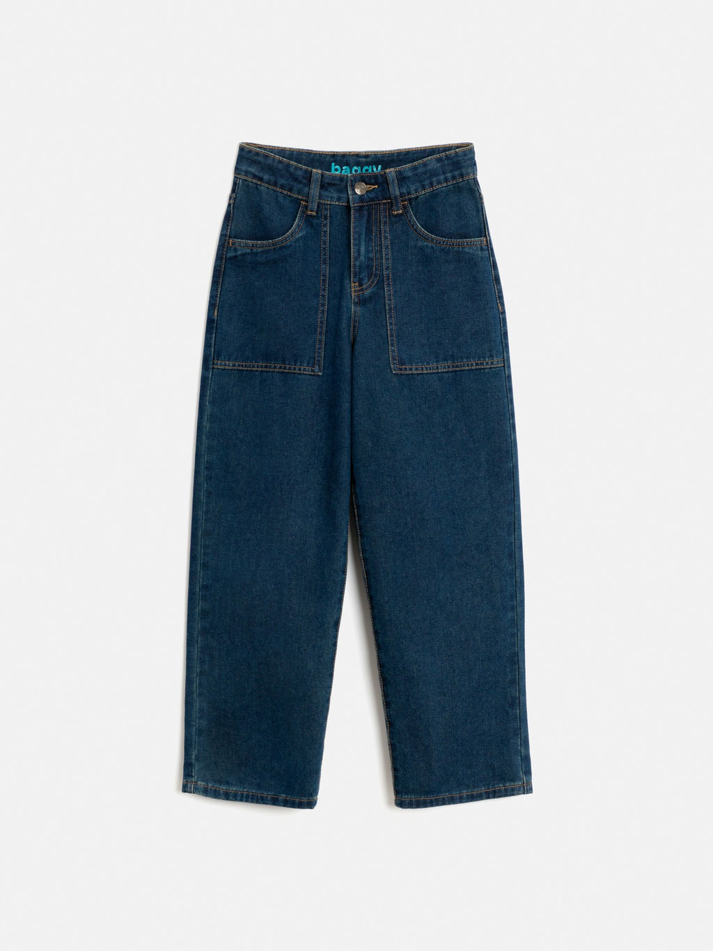 Брюки джинсовые детские ACOOLA Laperm для мальчиков темно-синие  фото 3