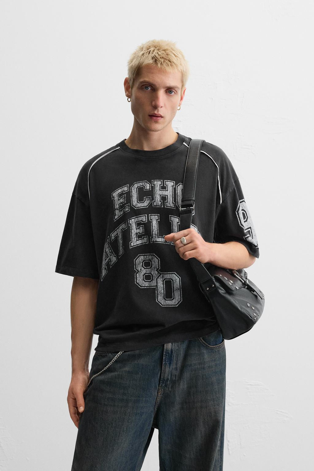 FADED AMERICAN FOOTBALL T-SHIRT - Zara фото 2
