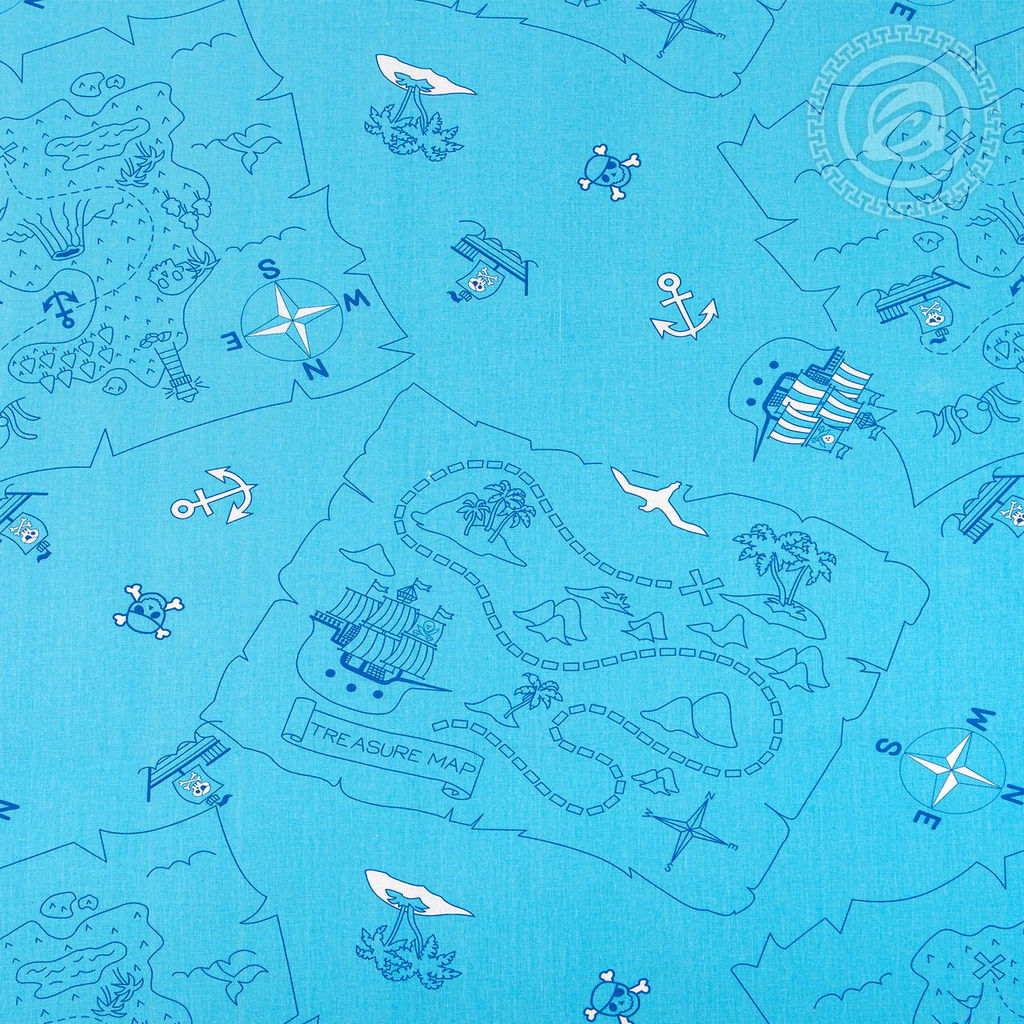 Морской бой 1,5 сп./Пододеяльник: 1 шт. - 215*143; Простыня: 1 шт. - 214*150; Наволочка: 2 шт. - 70*70; Бязь детская - Артпостель фото 5