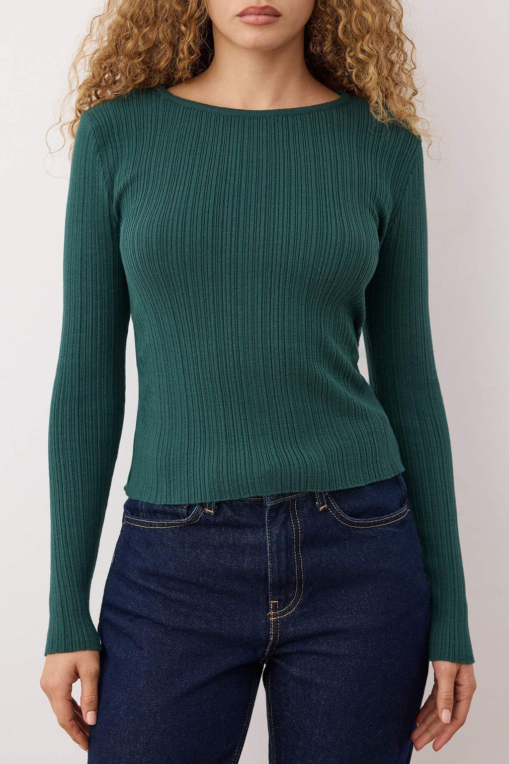 Kemik Merserize Gorunumlu Premium Iplik/Ozel Iplik Drape/Buzgu Detayl? Triko Kazak TWOAW26KZ00041 - Trendyolmilla фото 10