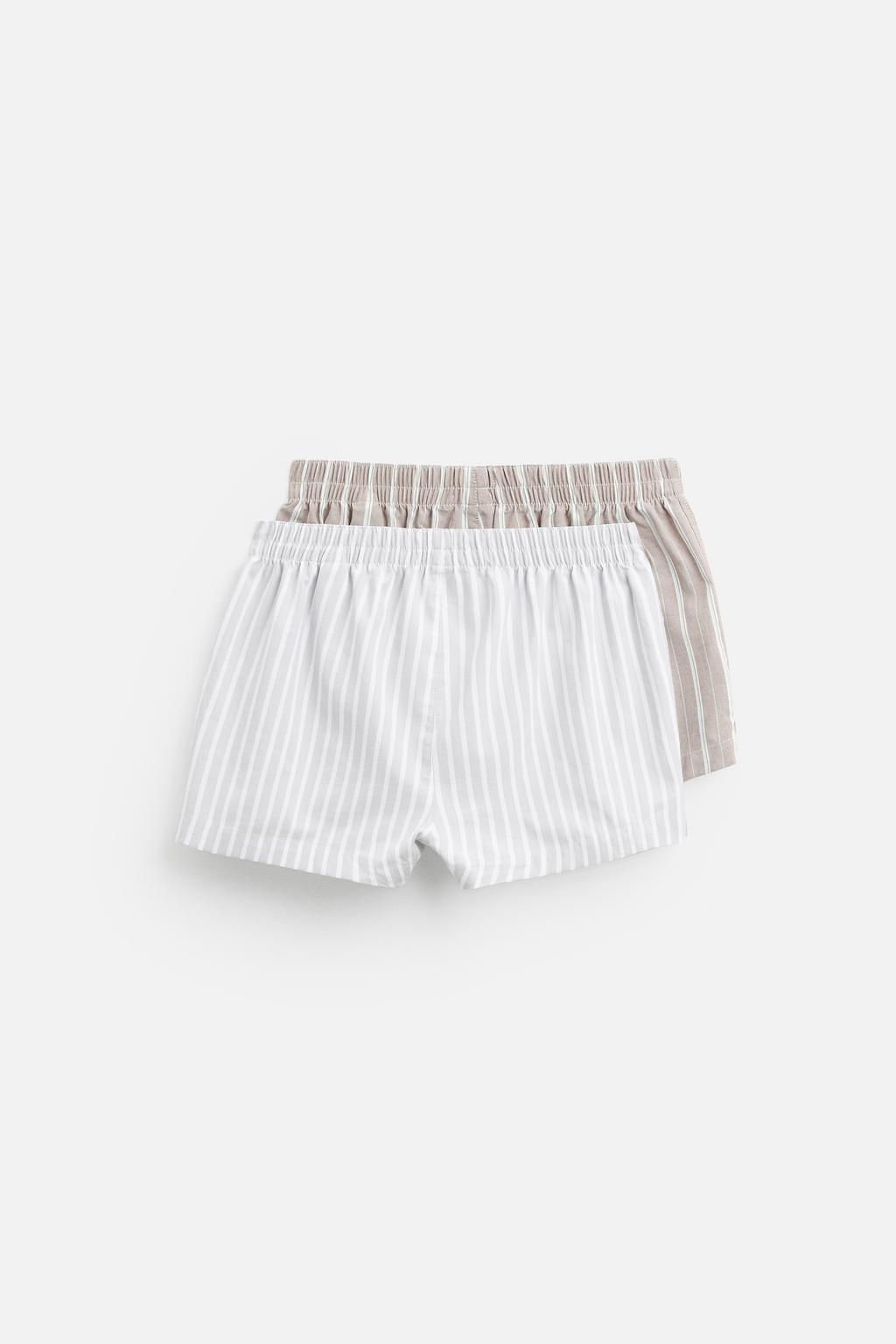 PACK OF 2 CONTRAST POPLIN BOXERS - Zara фото 2