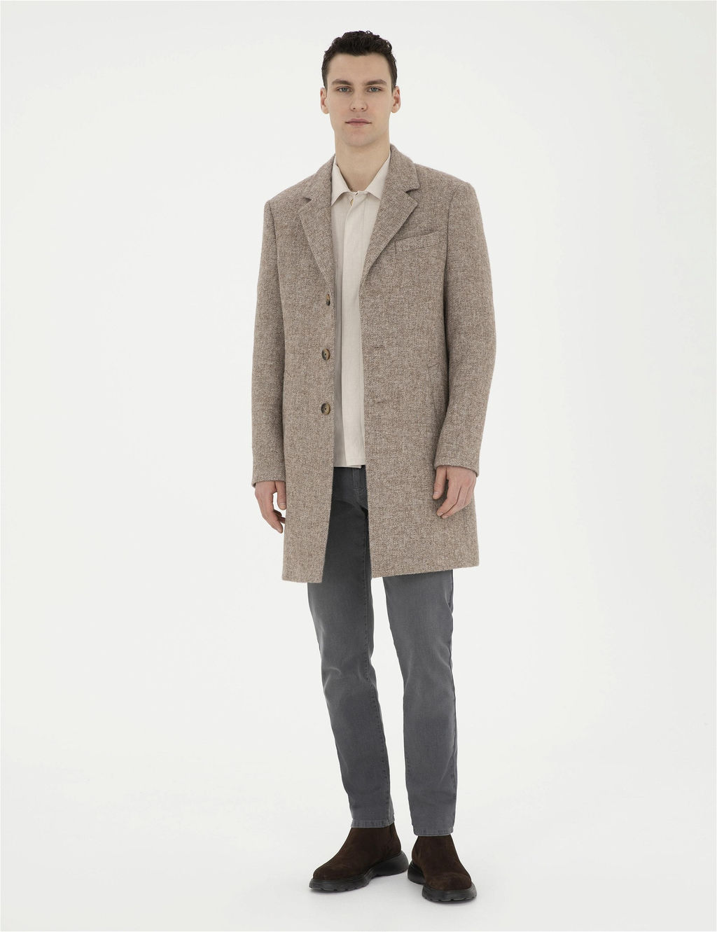 Kahverengi Y_n Kar___ml_ Slim Fit Ka_e Kaban - Pierre cardin фото 4