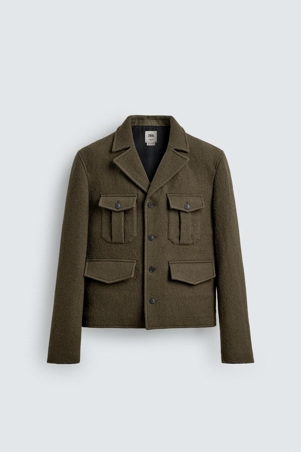 100% WOOL POCKET JACKET LIMITED EDITION - Zara фото 8