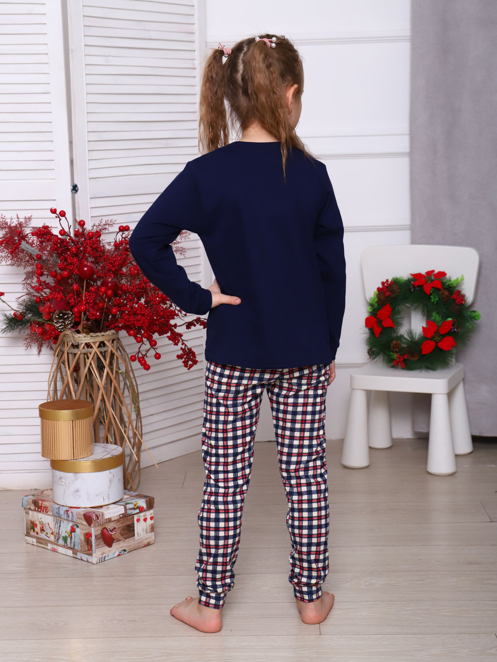 Костюм подростковый 12-110 (темно-синий) Лыжник