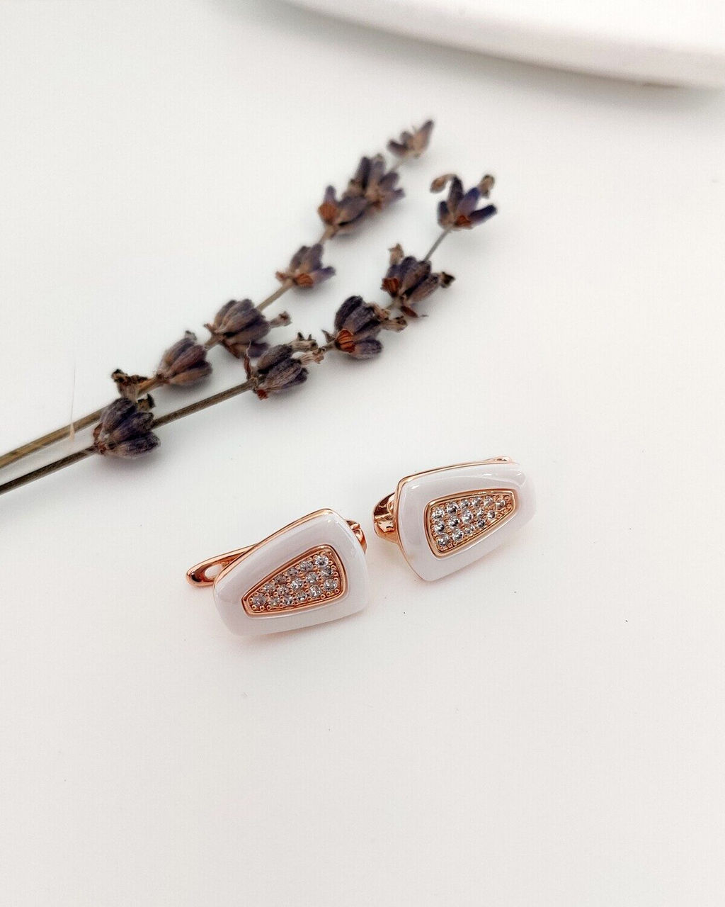 Серьги с керамикой