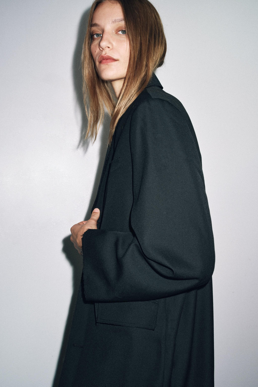 OVERSIZED FROCK COAT ZW COLLECTION - Zara фото 8