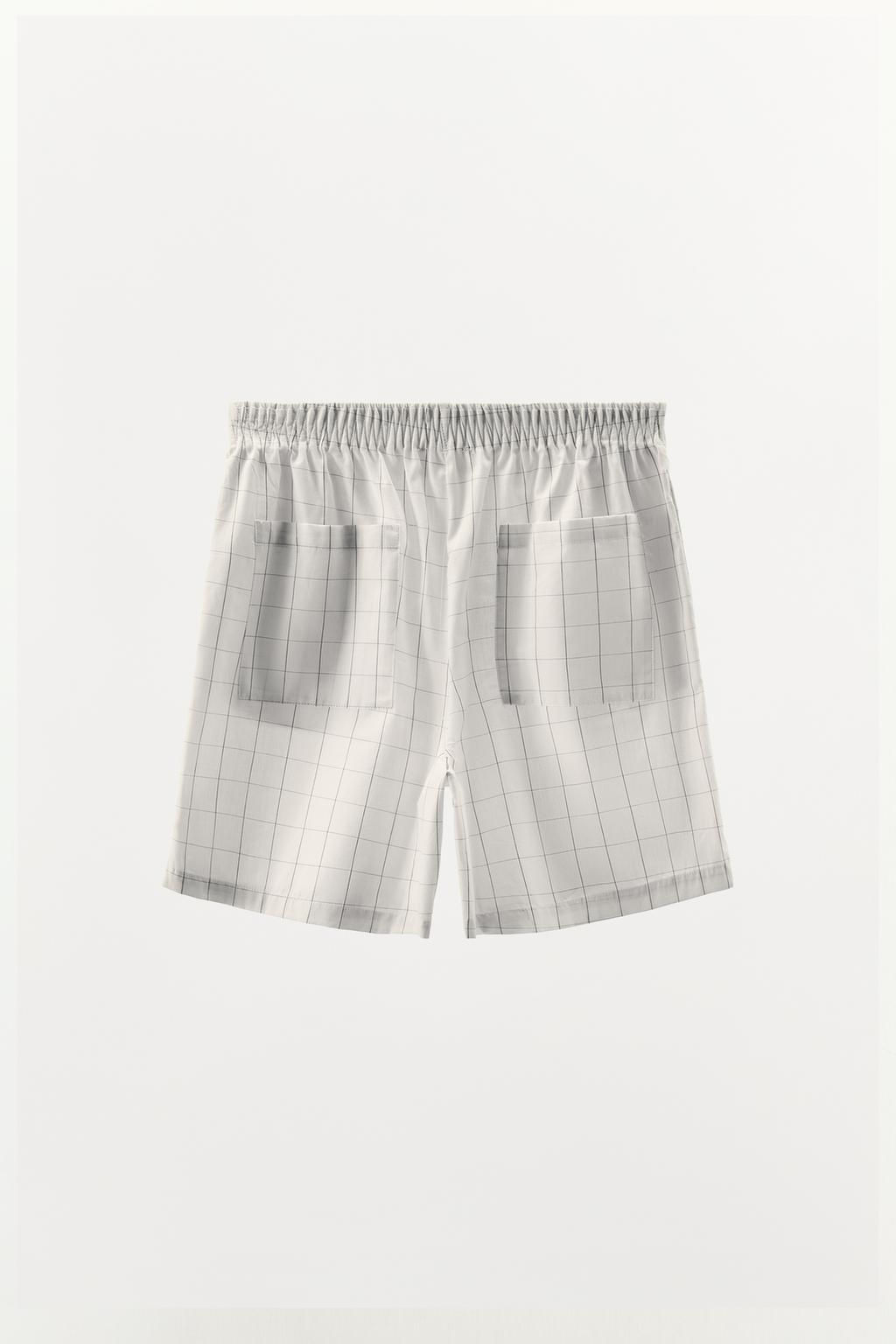 CHECK COTTON SHORTS - Zara фото 5
