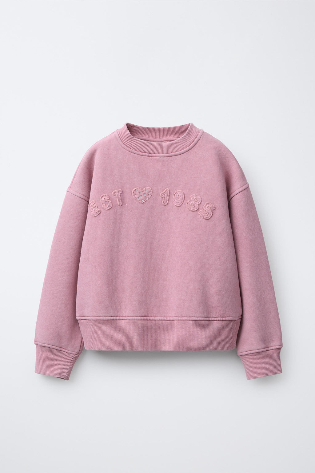 FADED EFFECT PATCHES SWEATSHIRT