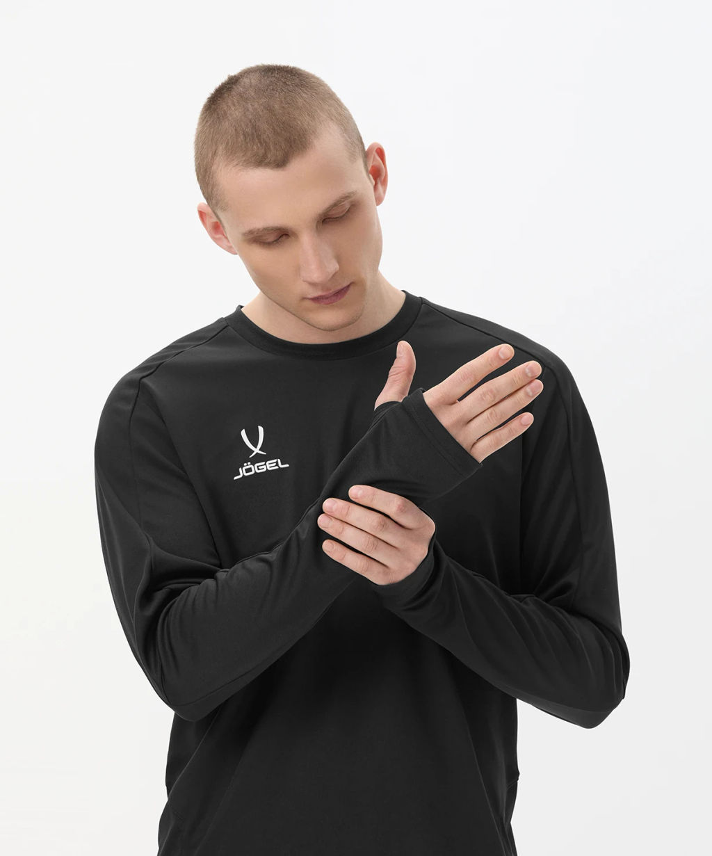 Джемпер тренировочный JOGEL DIVISION PerFormDRY Pro Training Top, черный  фото 8