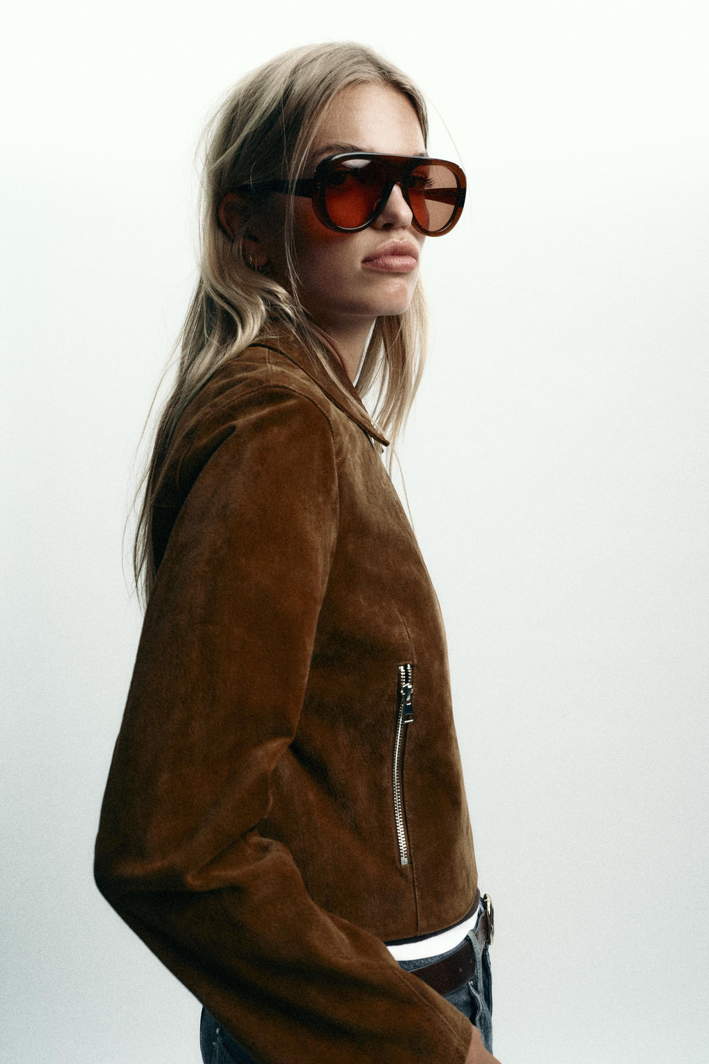 100% LEATHER SHORT JACKET - Zara фото 6