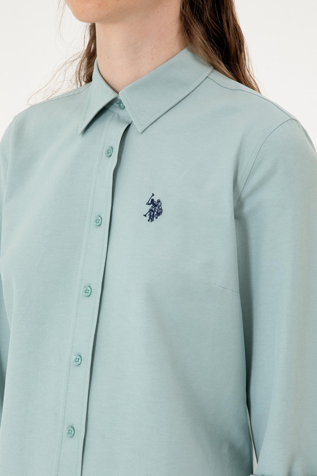 Kad_n Mint Uzun Kollu Basic G_mlek Sepette S_rpriz _ndirim - U.s. polo assn фото 7