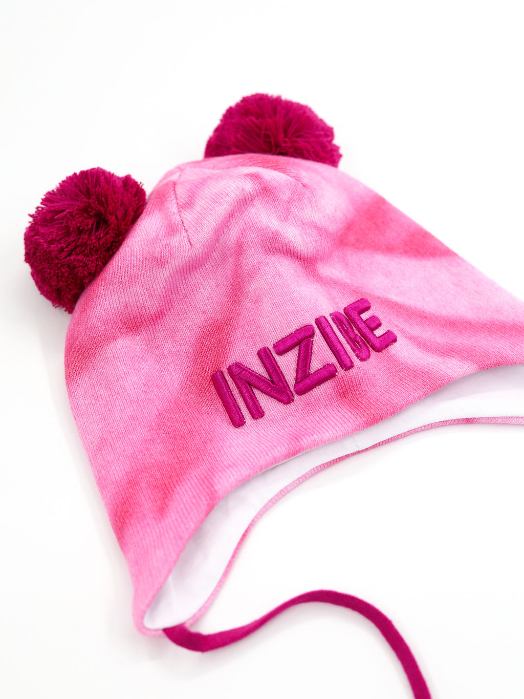 Шапка на завязках, розовая - Inzibe фото 4
