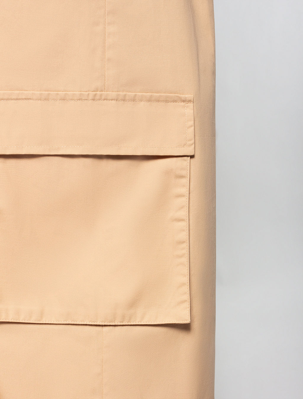 VILATTE / Юбка карго с кулисой внизу и резинкой на поясе из плотного поплина  фото 6