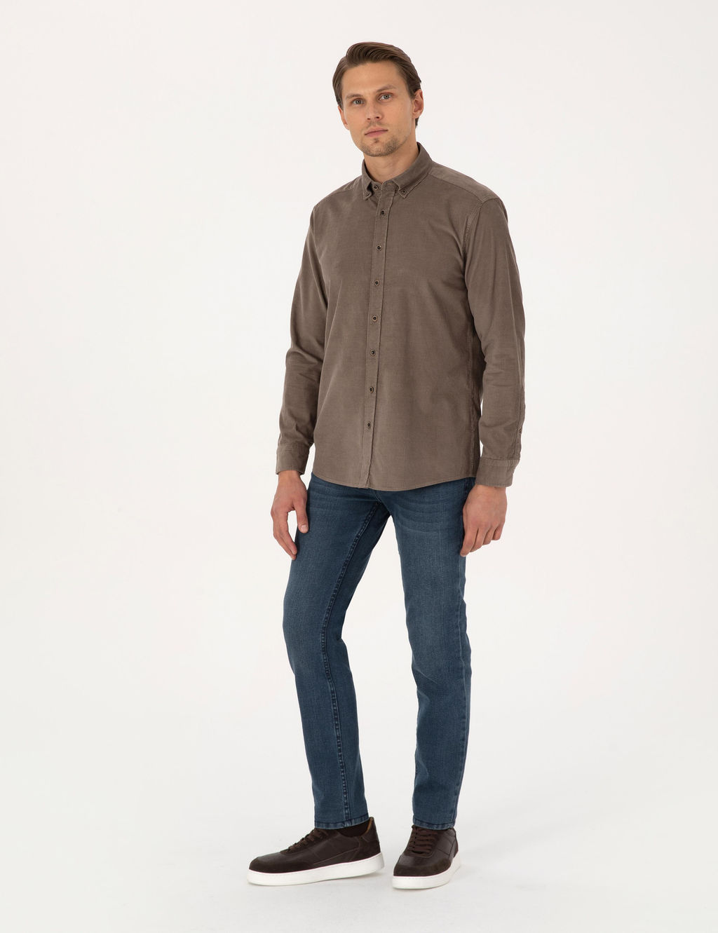 Vizon Regular Fit Uzun Kollu G_mlek - Pierre cardin фото 4