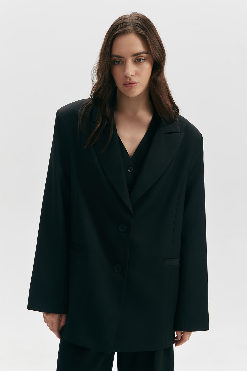 Жакет оверсайз однобортный - Mollis фото 6