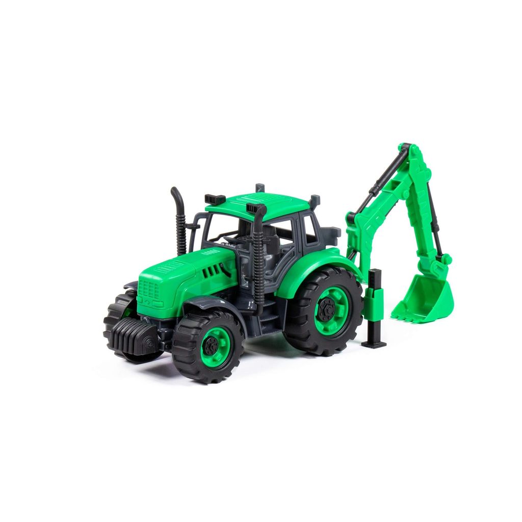 Экскаватор Прогресс инерционный (зелёный) (в коробке) - Полесье фото 2