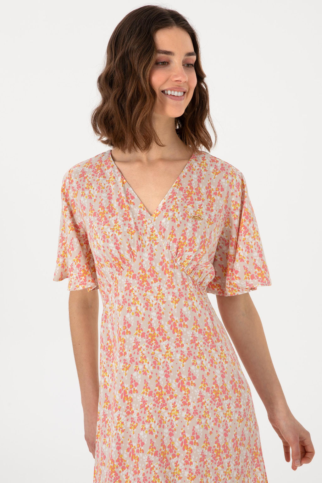 Kad_n A__k Haki Dokuma Elbise Sepette S_rpriz _ndirim - U.s. polo assn фото 2