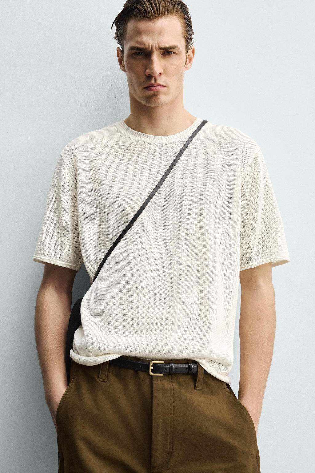 VISCOSE BLEND KNIT T-SHIRT - Zara фото 6