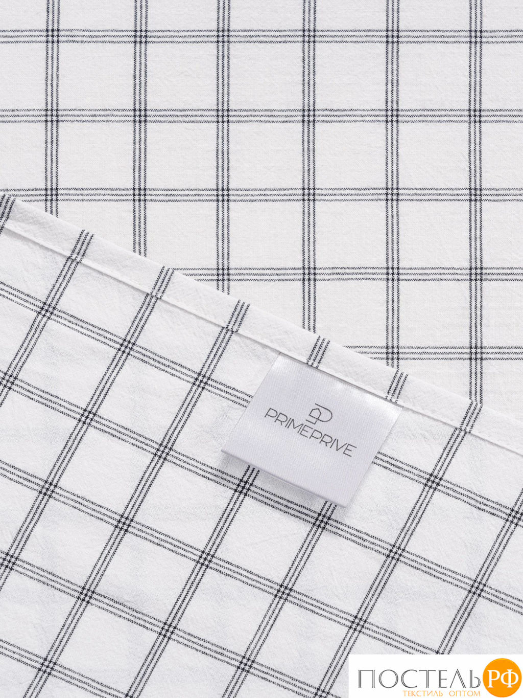 КПБ PRIME PRIVE ВАЛЬБО бел/черн (клетка)  фото 18