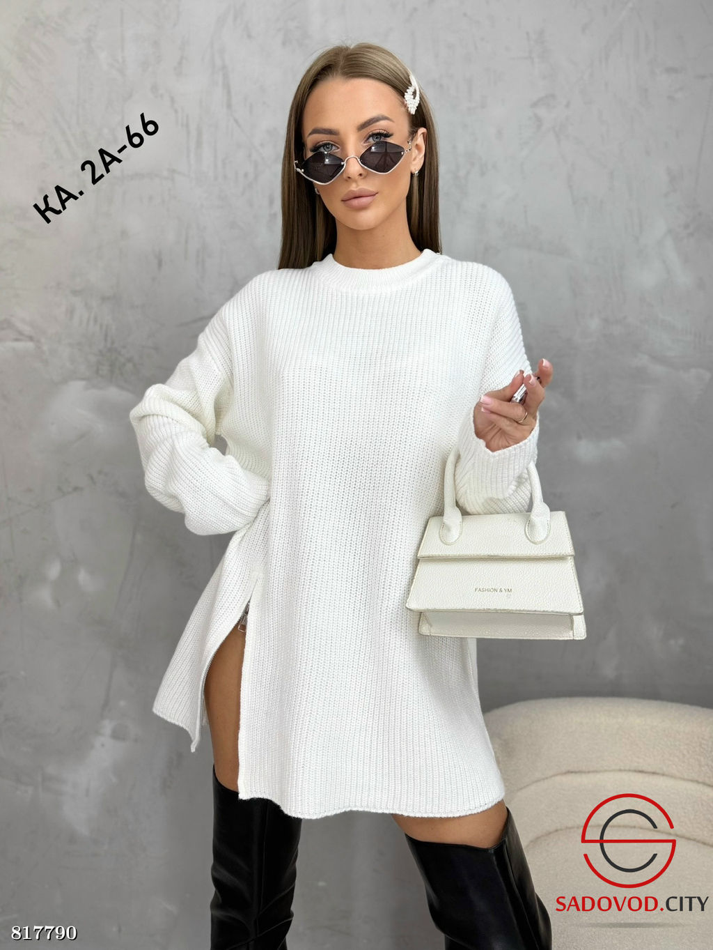 Кофта женская оверсайз - Bruno фото 4