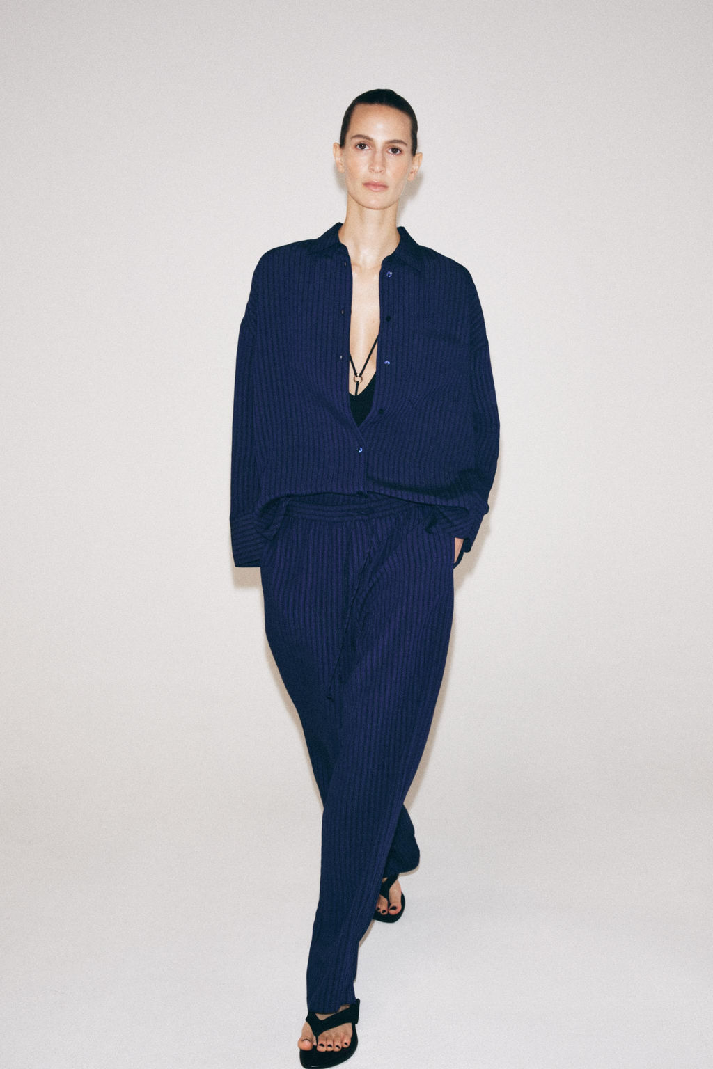 PANTAL?N PIJAMERO ESTRUCTURA ZW COLLECTION / Marino