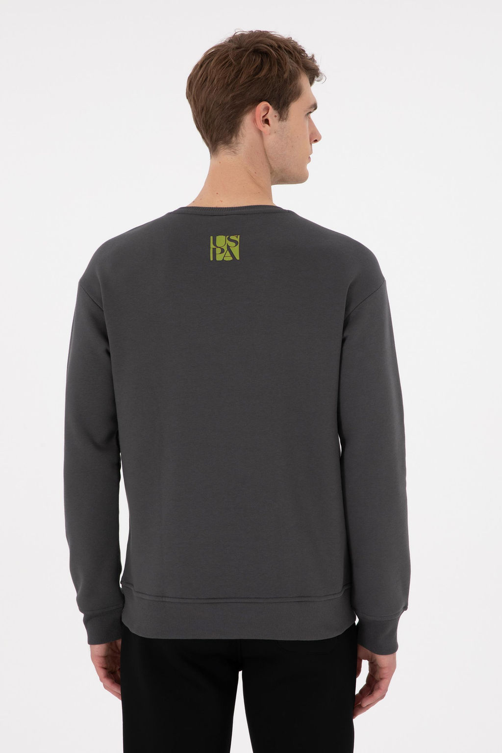 Мужской свитшот антрацитового цвета Неожиданная скидка в корзине - U.s. polo assn фото 5