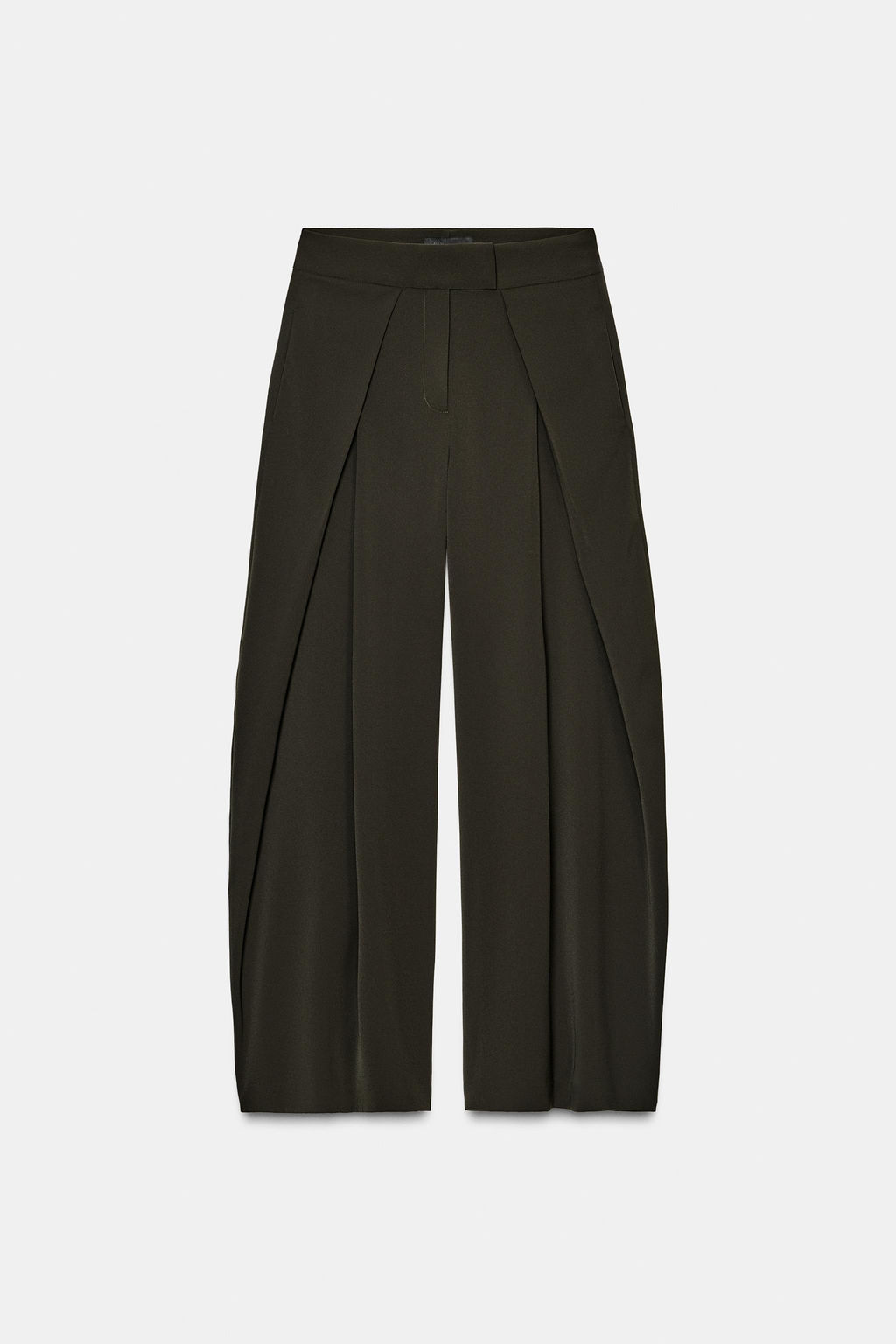 PANTAL?N WIDE LEG ZW COLLECTION / Verde - Zara фото 6