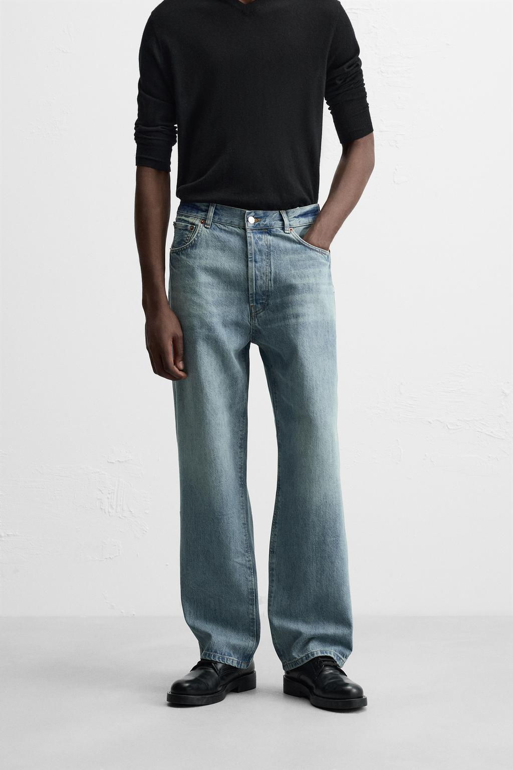 RELAXED STRAIGHT-LEG JEANS - Zara фото 15
