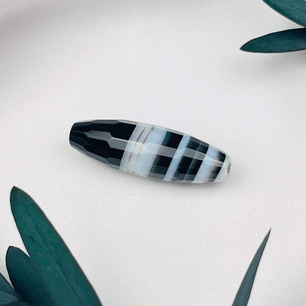 Бусины для украшений из полосатого Агата (1 шт)