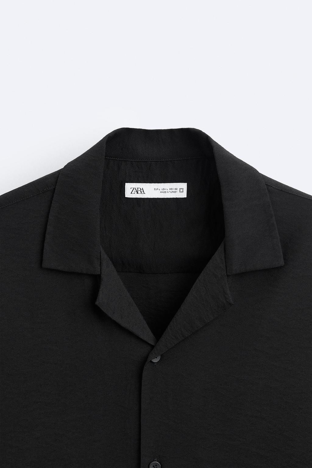 TEXTURED VISCOSE BLEND SHIRT - Zara фото 17