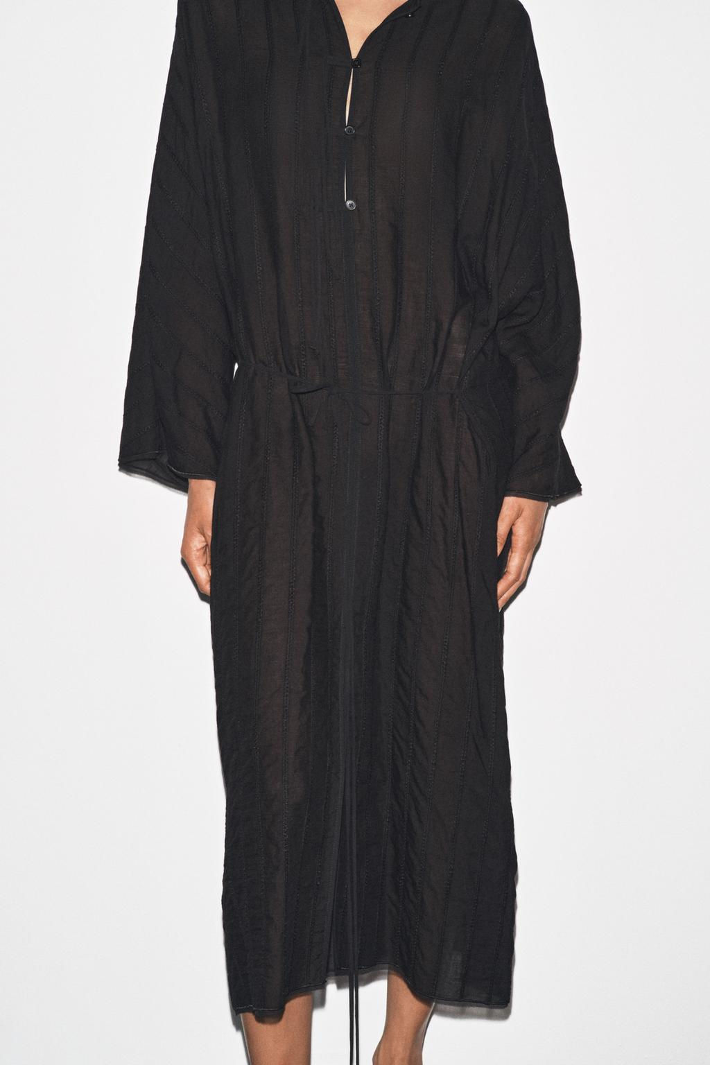 MIDI DRESS WITH TOGGLES ZW COLLECTION - Zara фото 5