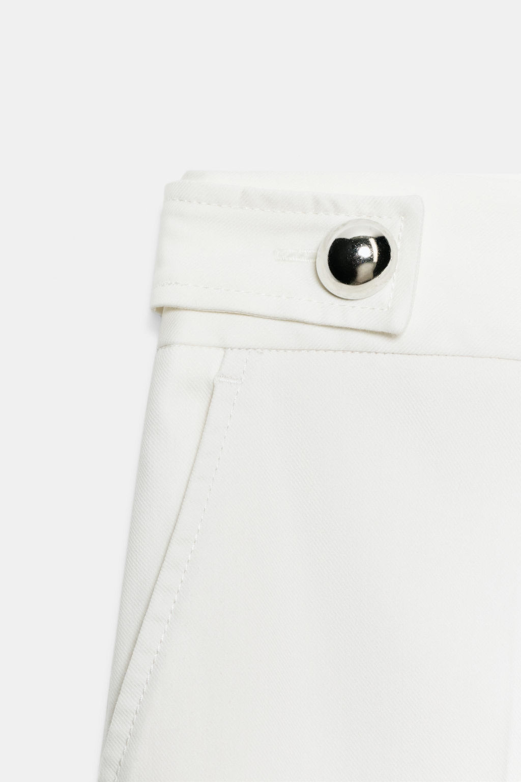 PANTAL?N BOTONES MET?LICOS / Crudo - Zara фото 9