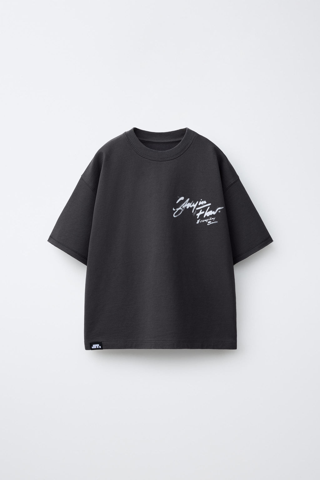 CAMISETA FELPA ESTAMPADA GRAFFITI / Antracita oscuro - Zara фото 2